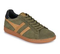 Gola Men's Equipe Ii Suede Sneaker, Khaki/Tobacco/Black, 9 UK