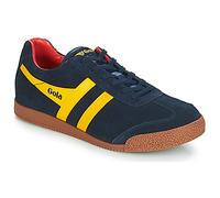 Gola Harrier Suede Trainer Navy / Golden Yellow