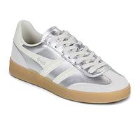 Gola Viper W Silver Leather Womens Trainers CLB783-JW