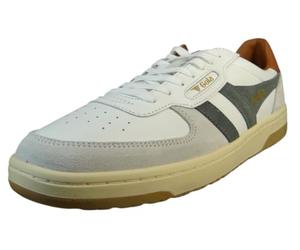 Gola Sneakersy Men's Hawk Trainer White/Conifer/Umber 4 Biały Męskie CMB336NW 42