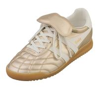 Gola Stadium 86 Womens Fashion Trainers in Gold Off White - 4 UK