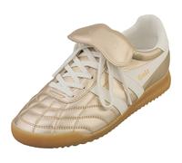 Gola Stadium 86 Womens Fashion Trainers in Gold Off White - 6 UK