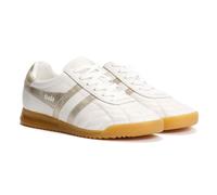 Gola Stadium Leather Women's White/Gold Trainers UK 5