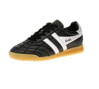Gola Stadium Leather Women's Trainers - Black/Silver - UK 4 / EU 37 / US 6