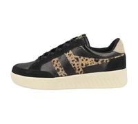 Gola Superslam Blaze II Women's Lace-Up Low Shoes, Black Leopard Bone, 4 UK