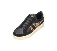 Gola Superslam Blaze II Women's Lace-Up Low Shoes, Black Leopard Bone, 6 UK