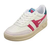 Gola Topspin Womens Fashion Trainers in White Fuchsia - 4 UK
