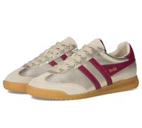 (3) Gola Torpedo Glimmer Womens Fashion Trainers in Gold Cerise