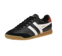Gola Torpedo Leather Men's 80S Gum Sole Wingflash Brandin Trainers (Black White, UK 8)