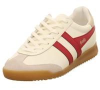Gola Torpedo Leather, Off White/Deep Red/Gold, 11
