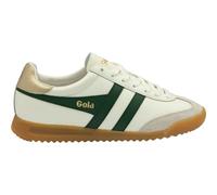 Gola Womens Off White Evergreen Gold Torpedo Leather Trainer