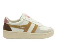 Gola Unisex Grandslam Trident Trainers, White/Brown Sugar/Dusty Rose, 41 EU