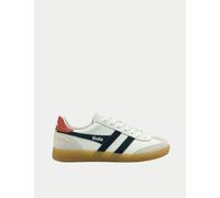 Gola Viper Leather Lace Up Trainers White Mix