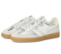 Gola Viper W Silver Leather Womens Trainers CLB783-JW