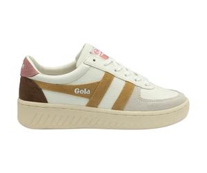 Gola Women Grandslam Trident Sneaker, White Brown Sugar Dusty Rose, 8.5 UK