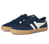 Gola Women's Badminton Suede Sneaker, Navy/Off White/Gum, 8 UK