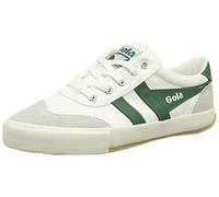 Gola Badminton Womens Casual Trainers in Off White Green - 8 UK