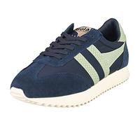 Gola Women's Boston 78 Snake Sneaker, Navy/Sage, 3 UK