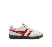 Gola Women's Cyclone Leather Trainers - White/Red, White/Red, Size 5, Women White/Red