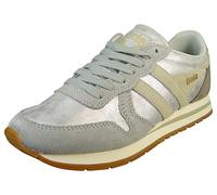 Gola Women's Daytona Blaze Sneaker, Silver/Wheat/Feather Grey, 6 UK