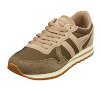 Gola Women's Daytona Chute Sneaker, Khaki/Cappuccino/Coral Pink, 7.5