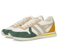Gola Women's Daytona Quadrant Sneakers, Off White Evergreen Gold Sun, 4 UK