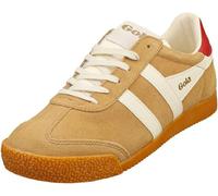Gola Women's Elan Sneakers, Caramel Off White Deep Red, 4 UK
