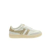 Gola Women's Falcon Mirror Trainers, White/Gold, Size 8, Women White/Gold