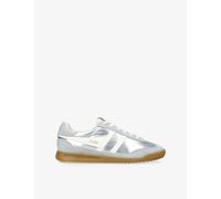 Gola Womens Gola Firefly Metallic Woven and Suede Trainers Silver Eur 40 / 7 UK Women