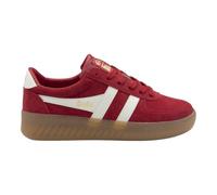 Gola Women's Grandslam Suede Sneaker, Red/Off White/Gum, 7 UK