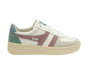 Gola Women's Grandslam Trident Shoes, White Pastel Pink Iceberg, 6 UK