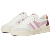 Gola Women's Grandslam Trident Sneaker, White/Candy/Moody Orange, 7.5