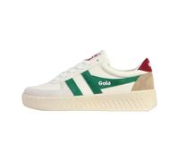 Gola Women's Grandslam Trident Sneaker, White/Emerald/Cerise, 8.5