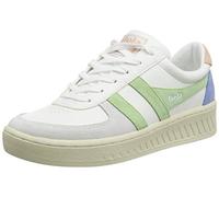 Gola Women's Grandslam Trident Sneaker, White/Patina Green/Pearl Pink, 4 UK