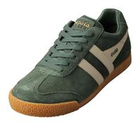 Gola Girl's Harrier Mirror Trainers, Evergreen/Gold/Gum, 9