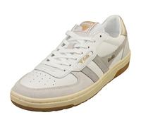 Gola Women's Hawk Sneaker, White/Light Grey/Gold, 6 UK