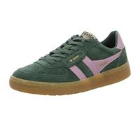 Gola Women's Hawk Suede '86 Sneaker, Evergreen/Candy/Gum, 6 UK