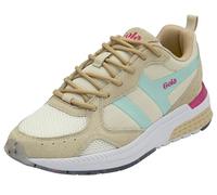 Gola Women's Navis Road Running Shoe, Off White/Oat/Powder Blue/Hot Pink, 3 UK
