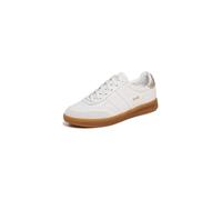 Gola Womens Stadia Leather, White/Gold/Gum, 8 UK