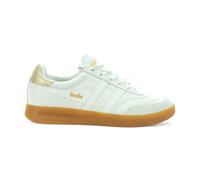 Gola Women's Stadia Leather White/Gold/Gum Sneakers CLB785WY (US)