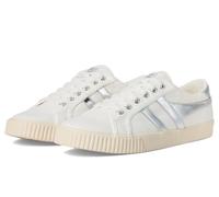 Gola Women's Tennis-Mark Cox Sneaker, Off-white/Silver, 7.5