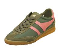 Gola Tornado Womens Fashion Trainers in Green Coral Pink 7 UK