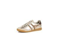 Gola Women's Torpedo Glimmer Safari Sneakers, Gold/Leopard/Dark Brown, 9
