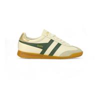 Gola Women's Torpedo Leather Off White/Evergreen/Gold Sneakers CLB622XN (US)