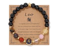 GolbalJew Womens Zodiac Bracelet 12 Constellation Healing Crystal Stone Beads Bracelet Birthday Zodiac Gift Horoscope Spiritual Bracelet, 7.5 inch, Stone, No Gemstones