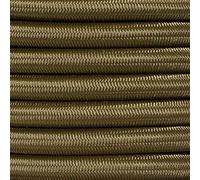 GOLBERG Elastic Shock Cord - 2.5mm, 1/32, 1/16, 3/16, 5/16, 1/8, 3/8, 5/8, 1/4, 1/2 inch Diameter - 10, 25, 50, 100 ft Lengths - Made in The USA (Coyote Brown, 1/2in x 10ft)