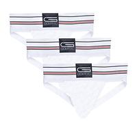 GOLBERG G Athletic Supporter - Naturally Contoured Waistband - (3 Pack, White, Medium)