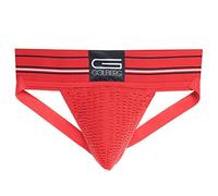 GOLBERG G Athletic Supporter - Naturally Contoured Waistband - Multiple Colors, Cardinal Red, XX-Large / 50-58 Waist