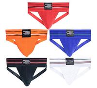 GOLBERG G mens Athletic, Black, Blue, White, Orange, Red (5 Pack), Large