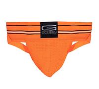 GOLBERG G Mens Jockstrap Underwear - Athletic Supporter - Adult and Youth Jock Strap, Orange (Single Pack), Large